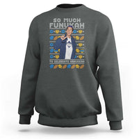 Funny Ugly Hanukkah Sweatshirt Sandler So Much Funukah To Celebrate Hanukkah - Wonder Print Shop