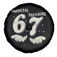 Funny 13th Birthday Official Teenager Spare Tire Cover Viral Meme Six Seven 6 7 Hands 13 Years Old Boys Kids