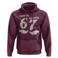 Funny 13th Birthday Official Teenager Hoodie Viral Meme Six Seven 6 7 Hands 13 Years Old Boys Kids