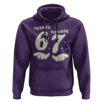 Funny 13th Birthday Official Teenager Hoodie Viral Meme Six Seven 6 7 Hands 13 Years Old Boys Kids