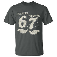 Funny 13th Birthday Official Teenager T Shirt Viral Meme Six Seven 6 7 Hands 13 Years Old Boys Kids