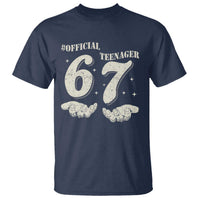 Funny 13th Birthday Official Teenager T Shirt Viral Meme Six Seven 6 7 Hands 13 Years Old Boys Kids