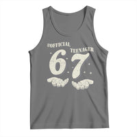 Funny 13th Birthday Official Teenager Tank Top Viral Meme Six Seven 6 7 Hands 13 Years Old Boys Kids