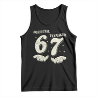 Funny 13th Birthday Official Teenager Tank Top Viral Meme Six Seven 6 7 Hands 13 Years Old Boys Kids