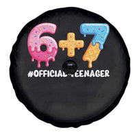 Funny 67 13th Birthday Official Teenager Spare Tire Cover 6 7 Ice Cream Drip Meme Funny Six Seven 13 Years Old