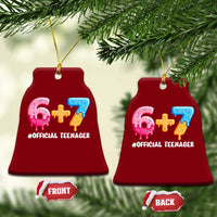 Funny 67 13th Birthday Official Teenager Ceramic Ornament 6 7 Ice Cream Drip Meme Funny Six Seven 13 Years Old