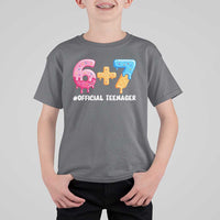 Funny 67 13th Birthday Official Teenager T Shirt For Kid 6 7 Ice Cream Drip Meme Funny Six Seven 13 Years Old