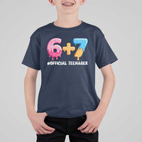 Funny 67 13th Birthday Official Teenager T Shirt For Kid 6 7 Ice Cream Drip Meme Funny Six Seven 13 Years Old