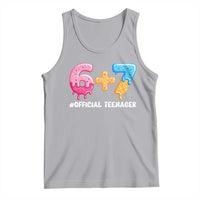 Funny 67 13th Birthday Official Teenager Tank Top 6 7 Ice Cream Drip Meme Funny Six Seven 13 Years Old