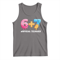 Funny 67 13th Birthday Official Teenager Tank Top 6 7 Ice Cream Drip Meme Funny Six Seven 13 Years Old