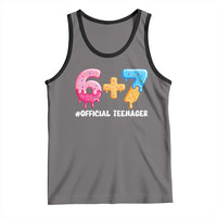 Funny 67 13th Birthday Official Teenager Tank Top 6 7 Ice Cream Drip Meme Funny Six Seven 13 Years Old