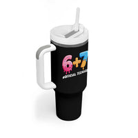 Funny 67 13th Birthday Official Teenager Tumbler With Handle 6 7 Ice Cream Drip Meme Funny Six Seven 13 Years Old