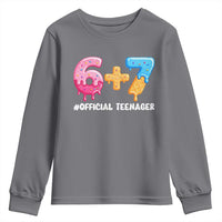 Funny 67 13th Birthday Official Teenager Youth Sweatshirt 6 7 Ice Cream Drip Meme Funny Six Seven 13 Years Old