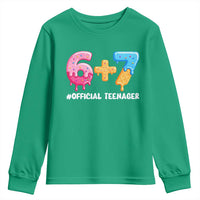 Funny 67 13th Birthday Official Teenager Youth Sweatshirt 6 7 Ice Cream Drip Meme Funny Six Seven 13 Years Old