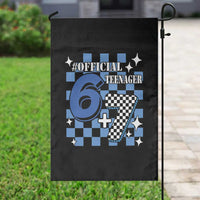 Funny 13th Birthday Official Teenager Garden Flag 6+7 13 Year Old Boys Kids Checkered 67 Meme