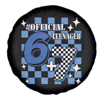 Funny 13th Birthday Official Teenager Spare Tire Cover 6+7 13 Year Old Boys Kids Checkered 67 Meme