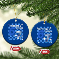Funny 13th Birthday Official Teenager Ceramic Ornament 6+7 13 Year Old Boys Kids Checkered 67 Meme
