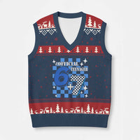 Funny 13th Birthday Official Teenager V-Neck Knit Sweater Vest 6+7 13 Year Old Boys Kids Checkered 67 Meme
