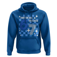 Funny 13th Birthday Official Teenager Hoodie 6+7 13 Year Old Boys Kids Checkered 67 Meme