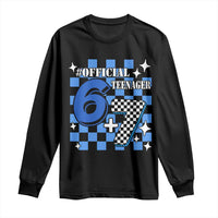 Funny 13th Birthday Official Teenager Long Sleeve Shirt 6+7 13 Year Old Boys Kids Checkered 67 Meme