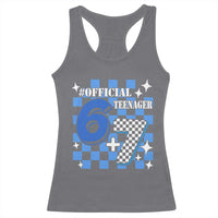 Funny 13th Birthday Official Teenager Racerback Tank Top 6+7 13 Year Old Boys Kids Checkered 67 Meme