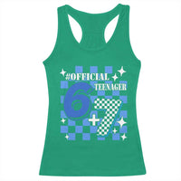 Funny 13th Birthday Official Teenager Racerback Tank Top 6+7 13 Year Old Boys Kids Checkered 67 Meme