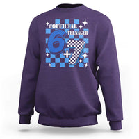 Funny 13th Birthday Official Teenager Sweatshirt 6+7 13 Year Old Boys Kids Checkered 67 Meme