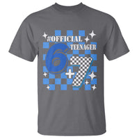 Funny 13th Birthday Official Teenager T Shirt 6+7 13 Year Old Boys Kids Checkered 67 Meme