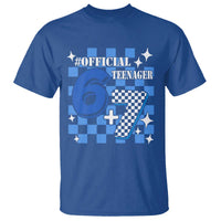 Funny 13th Birthday Official Teenager T Shirt 6+7 13 Year Old Boys Kids Checkered 67 Meme