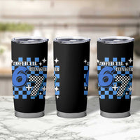 Funny 13th Birthday Official Teenager Tumbler Cup 6+7 13 Year Old Boys Kids Checkered 67 Meme