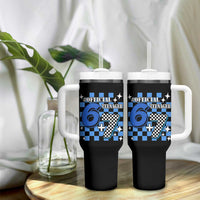 Funny 13th Birthday Official Teenager Tumbler With Handle 6+7 13 Year Old Boys Kids Checkered 67 Meme