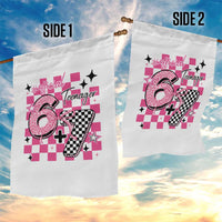 Funny 13th Birthday Official Teenager Garden Flag 6+7 13 Year Old Kids Girls Pink Checkered 67 Meme