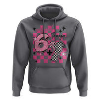 Funny 13th Birthday Official Teenager Hoodie 6+7 13 Year Old Kids Girls Pink Checkered 67 Meme
