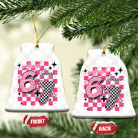 Funny 13th Birthday Official Teenager Ceramic Ornament 6+7 13 Year Old Kids Girls Pink Checkered 67 Meme
