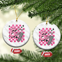 Funny 13th Birthday Official Teenager Ceramic Ornament 6+7 13 Year Old Kids Girls Pink Checkered 67 Meme