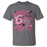 Funny 13th Birthday Official Teenager T Shirt 6+7 13 Year Old Kids Girls Pink Checkered 67 Meme