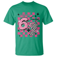 Funny 13th Birthday Official Teenager T Shirt 6+7 13 Year Old Kids Girls Pink Checkered 67 Meme