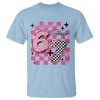 Funny 13th Birthday Official Teenager T Shirt 6+7 13 Year Old Kids Girls Pink Checkered 67 Meme