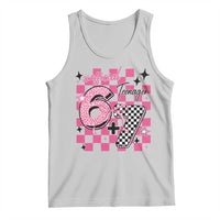 Funny 13th Birthday Official Teenager Tank Top 6+7 13 Year Old Kids Girls Pink Checkered 67 Meme