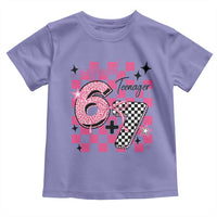 Funny 13th Birthday Official Teenager Toddler T Shirt 6+7 13 Year Old Kids Girls Pink Checkered 67 Meme