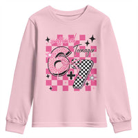 Funny 13th Birthday Official Teenager Youth Sweatshirt 6+7 13 Year Old Kids Girls Pink Checkered 67 Meme