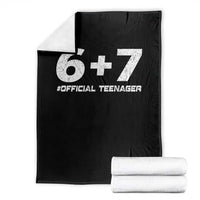 Funny 13th Birthday Official Teenager Throw Blanket 13 Years Old Boys Kids