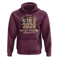 The Legend Has Retired 2026 Hoodie Funny Retirement USA Flag