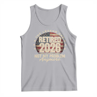 The Legend Has Retired 2026 Tank Top Funny Retirement USA Flag