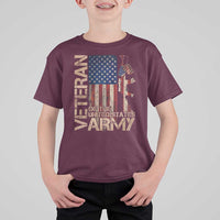 Veteran Of The United States T Shirt For Kid Army US Flag Veteran Patriotic