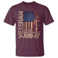 Veteran Of The United States T Shirt Army US Flag Veteran Patriotic