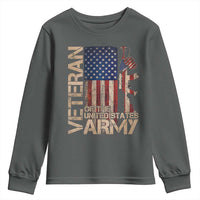 Veteran Of The United States Youth Sweatshirt Army US Flag Veteran Patriotic