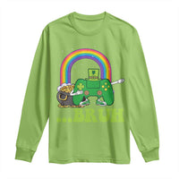 St Patricks Day Dabbing Video Game Controller Long Sleeve Shirt Irish Gamer Boys Dab Dance