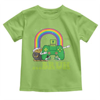 St Patricks Day Dabbing Video Game Controller Toddler T Shirt Irish Gamer Boys Dab Dance