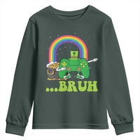 St Patricks Day Dabbing Video Game Controller Youth Sweatshirt Irish Gamer Boys Dab Dance